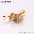 C207265-29686 Xuping Fashion 18K gold Plated Jewelry Earrings Elegant Popular Huggies earrings with Glass